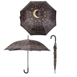 16007 Astrology Wheel Umbrella