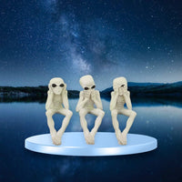 Alien No Evil Shelf Sitters (Hear Speak See No Evil)