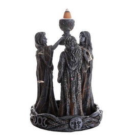 Mother, Maiden, and Crone Backflow Incense Burner