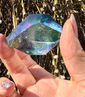 Tanzine Aura Quartz Freeform