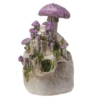 Skull with Purple Mushrooms