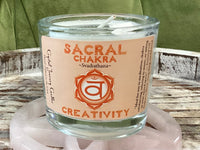 Crystal Journey Glass Filled Chakra Votives