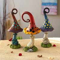 Magic Toadstool Mushrooms Home and Garden Decor Set of 3