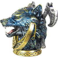 Polyresin Backflow Incense Burner - Fenrir