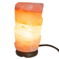 Funnel Shaped Salt Lamp  - 7.5" avg. - Cord, Bulb, Dimmer