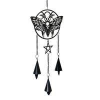 Alchemy Gothic Metal Hanging Decoration Death Head Moth