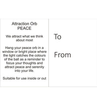 10cm Attraction Orb (Witch's Ball)- Peace
