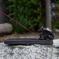 Winged Wolf Incense Burner