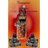 Good Luck ~ Carnelian Chips w/ Happy Buddha