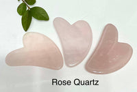 Crystal Gua Sha Facial Massage Heart