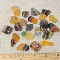 .25kg Banded Fluorite ~ Tumbled Stones ~ Polished Crystals