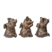 When Pigs Fly See, Speak, and Hear No Evil Set