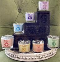 Crystal Journey Glass Filled Chakra Votives