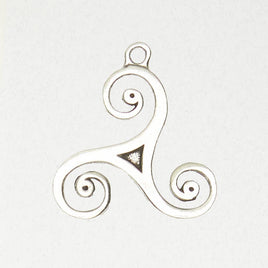 Celtic Pewter Pendant Necklace - Triskele Talisman Of The Sacred