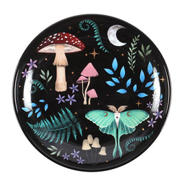 Dark Forest Nocturnal Ceramic Trinket Dish