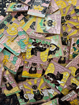 Enamel Pins ~ Cat Tarot