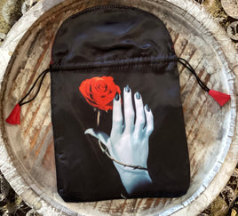 Rose Hand Satin Bag