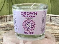 Crystal Journey Glass Filled Chakra Votives