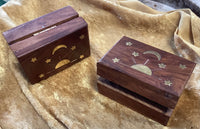 Celestial Inlay Wooden Trinket/Storage Box