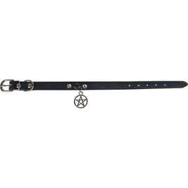 Vegan Leather Cat/Dog Collar - Pentacle - Small
