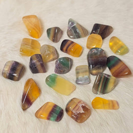 .25kg Banded Fluorite ~ Tumbled Stones ~ Polished Crystals