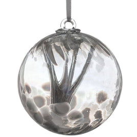 15cm Spirit Ball (Witch's Ball)- Pastel Silver