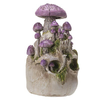 Skull with Purple Mushrooms