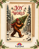 Sasquatch Yule Greeting Cards