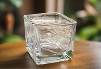 Cube/Square Glass Candle Holders