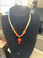 Hemp Mushroom Pendant Necklace