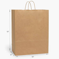 Brown Kraft Paper Retail Shopping Bags