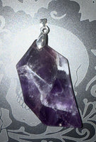 Crystal Faceted Blade Pendant