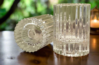 Dual Sided Glass Candle Holders