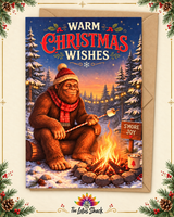 Sasquatch Yule Greeting Cards