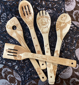 Wooden Spoons Decorative ~ Nightmare Before Christmas
