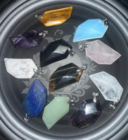 Crystal Faceted Blade Pendant