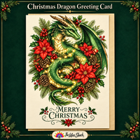 Dragon Christmas/Yule Greeting Cards