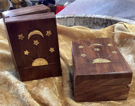 Celestial Inlay Wooden Trinket/Storage Box