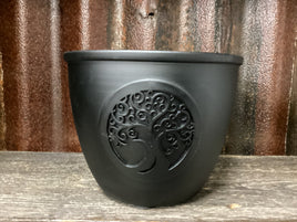 Metal Smudge Bowl with Tree of Life