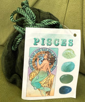 Zodiac Stone Bag