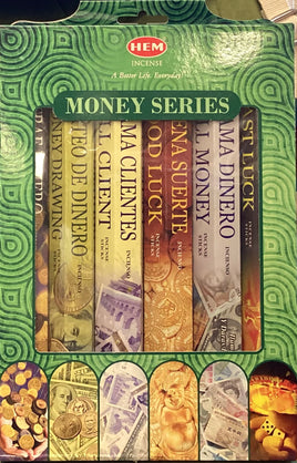 Money Series HEM Hexagon Incense 7 Pack Gift Set