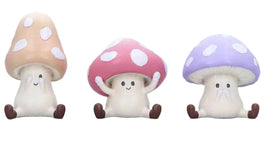 Three Wise Toadstool Shrooms ~See, Speak, & Hear No Evil Set