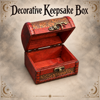 Decorative Wooden Treasure Trinket/Keepsake Boxes