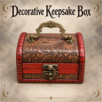 Decorative Wooden Treasure Trinket/Keepsake Boxes