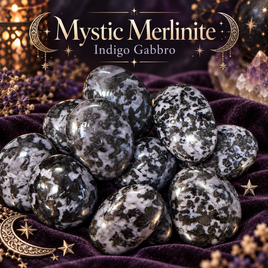 Indigo Gabbro (Mystic Merlinite) Palm Stones