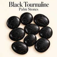 Black Tourmaline Palm Stones