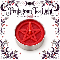 Pentagram Tea Light Candle 2 Pk