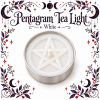 Pentagram Tea Light Candle 2 Pk