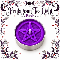 Pentagram Tea Light Candle 2 Pk
