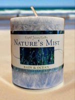 Crystal Journey Candles Natural Wax Palm Pillars